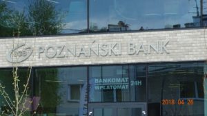 Kasetony reklamowe podświetlane LED: Poznański Bank SGB