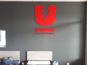 Litery i logo 3D bez podświetlenia: U Rock