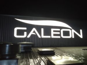 Reklama świetlna – Litery i logo 3D podświetlane LED: Galeon