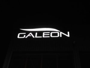 Reklama świetlna – Litery i logo 3D podświetlane LED: Galeon